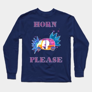 Horn Please groovy rickshaw Long Sleeve T-Shirt